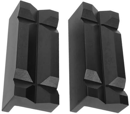 Zerodeko Automobile Modification Vise Pads Metal Alloy Non-Slip Jaw Protectors Bench Vise Pads for Woodworking and Metalworking Projects