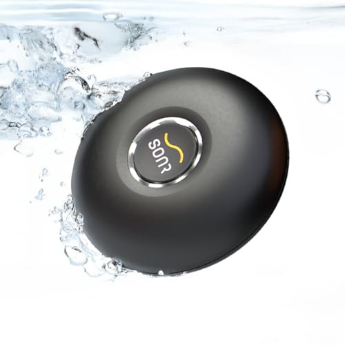 SONR Music, Open-Ear Underwater Music Player for Swimmers, Swimming Headphones, Waterproof Bone Conduction MP3 Player, Underwater Swimming Headphones with Bluetooth (Graphite)