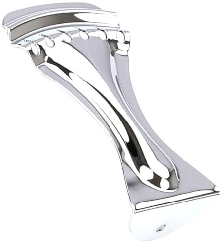 Ersatz Gitarrensaitenhalter aus Metall, F04a, Silber | Schneller Saitenwechsel, Bruchfeste Ausführung, für Musiker, für Gitarre und Andere Saiteninstrumente
