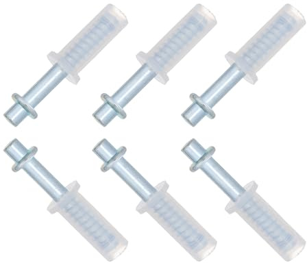 jojofuny Kit Quincaillerie pour Portes Pliantes de Placard 6 Pièces, Charnières Métalliques Supérieures 9,5 Mm Pivot Élastique, Quincaillerie Pivotante Invisible pour Portes Coulissantes