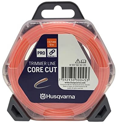 Husqvarna 597669220 trimmertråd 2,7 mm/12 m orange/genomskinlig