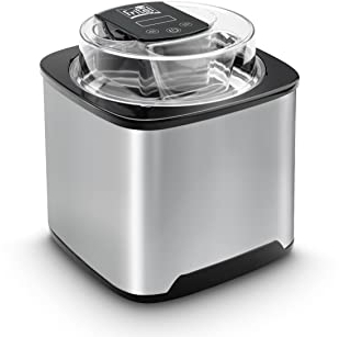 IM1252 Ice Cream Maker - Máquina de helados con congelador - 2 L - Apertura de llenado adicional para trozos de chocolate