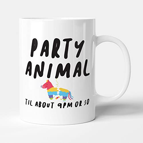 Victorian Printing Co - Early to Bed Party Animal - Funny Gift Mug, Ceramic, 11fl.oz.
