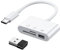 3 in 1 Lettore di Schede SD USB C, Adattatore da USB C a SD/Micro SD/USB 3.0, Lettore di Schede di Memoria TF Compatibile con Dispositivi di Tipo C Come Samsung, Huawei, MacBook, laptop, Tablet