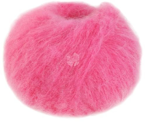 LANA GROSSA Mohair Moda | Klassisches Mohairgarn | Handstrickgarn aus 70% Mohair (Kid), 20% Schurwolle (Merino superfein) & 10% Polyamid | 50g Wolle zum Stricken & Häkeln | 140m Garn FB8