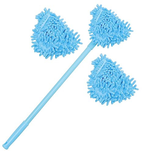 Mini Mop Téléscopique Triangulaire 180° à Manche Long en Chenille