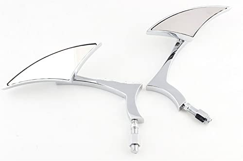 DKPMWD Motorrad Lenkerendenspiegel Motorrad Blade Seitenspiegel Custom Chrome Für Chopper Cruiser Spiegel Für Für Für Suzuki Für Kawasaki Motorradspiegel