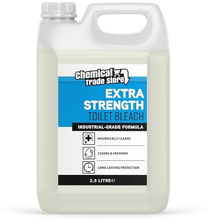 Chemical Trade Store Thick Toilet Bleach 2.5L – Powerful Cleaner for Bathrooms, Drains & Floors – Industrial Strength, Fresh Scent, Multi-Surface Cleaning Solution