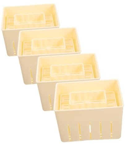 Ciieeo 4piezas Prensa Para Queso y Molde Para Tofu De Utensilios Resistentes Para Prensar Tofu y Cuajada De Soja Adecuado Para Cocina Casera