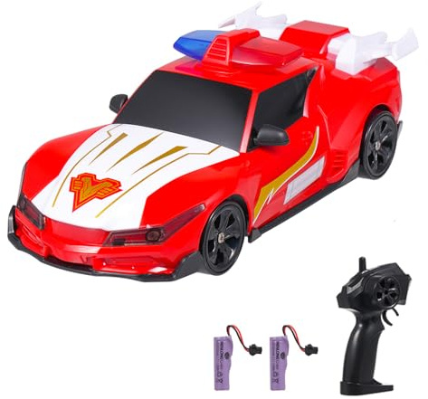 Dodoore 1/24 RC Drift Car Police Cars, 2.4GHz 4WD High Speed Racing Car with Cool Lights and Extra Tires, Fast RC Police Vehicle Gifts for Teen Adults