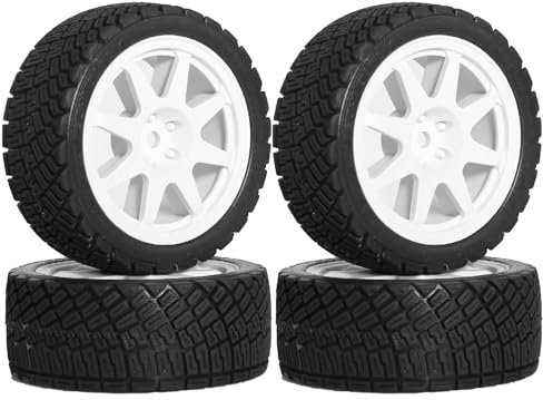 RC Auto Zubehör Kompatibel Mit Tamiya Für TT01 Für TT02 XV01 XV02 TA06 PTG-2 4 Stück 68 Mm 1/10 RC-Autoreifen Auf Der Straße Für Touring Drift Car Tire Wheel