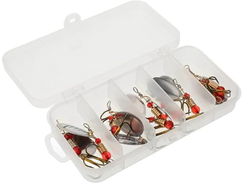 Happyyami Rotierende Köderhaken-Set 11-teiliges Angelzubehör Verschleißfeste Angelhaken Zum Köderfischen
