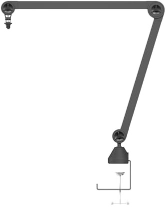 Desktop Microphone Arm Rotation Desk Mount for Recording | Adjustable Angles, Microphone Table Mount for Training Video Production, Teaching