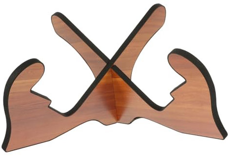 JEWEDECO Bodengitarrenständer Aus Holz Ukulelenständer Gitarrenaufbewahrungsregal Geigenausstellungsständer Bodengitarrenhalter Für Verschiedene Instrumente Stabiler Gitarrenständer Mit Sch