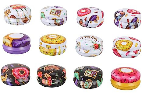 PERSELOSO Latas Redondas para Velas Artesanales, Set 12 Unidades, Metal Vintage, Recipiente Compacto y Multipropósito, Adecuado para Manualidades, Regalos y Organización Doméstica