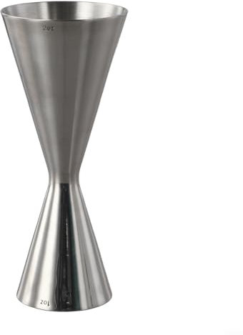 Jigger da cocktail in acciaio inox per una misurazione accurata doppia capacità 30/45 ml, 30/60 ml, 45/60 ml, 60/90 ml, per bar a casa e mixology professionale (30/60 ml)