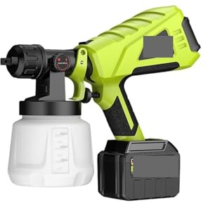Pistola per Verniciare, Spruzzatore di vernice senza fili ad alta atomizzazione, pistola a spruzzo elettrica compatta for uso con vernice al lattice