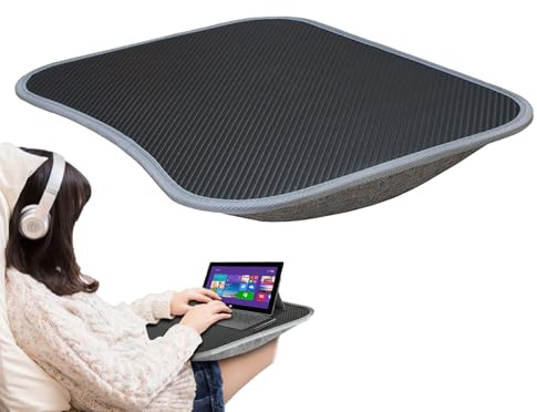 Tragbarer Laptop -Schreibtisch Mit Kissenkissen, 39 X 29 cm X 4,5 cm Kompaktes Lap -Schreibtisch Kleines Laptop -Tablett, Gepolstertes Tablett Mit Kissen Für Kinder Und Erwachsene