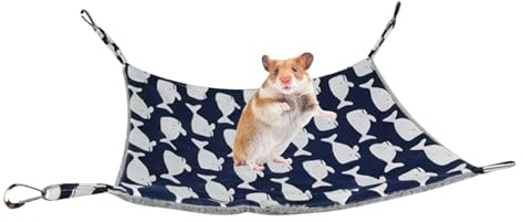 Hamsterhängmatta | och tvättbara hamsterburstillbehör | hängmatta för små djur och illrar - för chinchilla ekorre kanin papegoja sockerglider sovande
