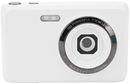 Dpofirs 4K Digital Camera, 64MP Vlog Camera Anti Shake with 16X Zoom for Photography, Portable Video Camcorder 1200mAh Battery for Boys Girls Beginners