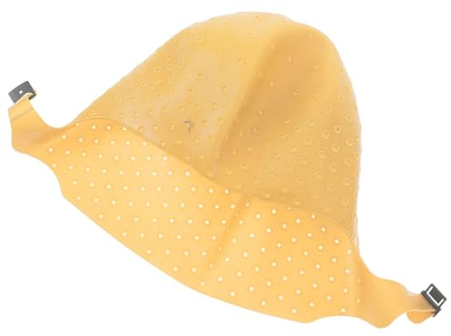 Homoyoyo Strähnchenhaube aus Flexiblem Silikon Goldfarben Haarfärbehaube mit Präzisen Löchern für Blondierung und Strähnchen Friseursalon Tool für Haarpflege und Ölbehandlungen
