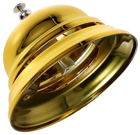 AMUSLESUR Restaurant Service Bell Metal Hand Press Table Bell for Hotel and Bar, Alloy Material with Distinct Tone, for Reception and Games, Assorted style