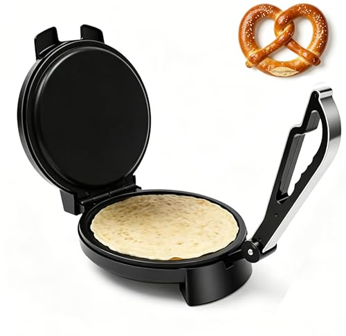 Oxylonty Elektrische Chapati Roti Presse, 1200W Tortilla Maker