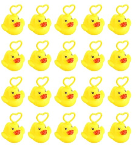 20pieces Weighted Ducks With Hooks - Duck Fishing Game, Bathtub Toys For Kids, Paddling Pool Toys, Funny Carnival Game For Boys Girls Sensory Development