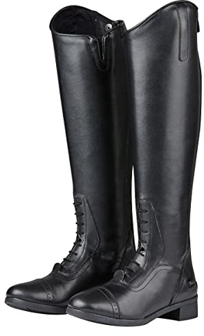 Saxon Syntovia Tall Field Boots, Black, L7 Regular Regular