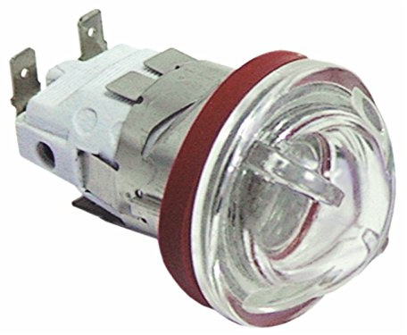 Horno lámpara de montaje Diámetro 35,5 mm 230 V 15 W, casquillo E14, Temp. -resist. 300 °C conexión macho Faston 6,3 mm