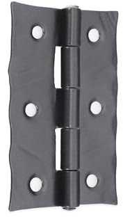 Cerniera per porta a testa battente forgiata a mano, per mobili antichi, per credenza, cerniera nera (3 misure)