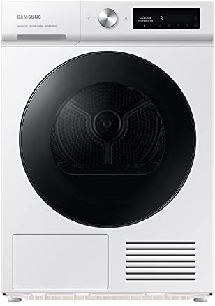 Samsung Bespoke DV90BB7445GW/S2 Sèche-linge à pompe à chaleur, 9 kg, AI Dry - Programme automatique intelligent, QuickDrive, AI Control, Super Speed, Hygiène+, Blanc