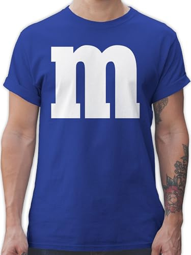 Shirtracer - T-Shirt Herren - Karneval Fasching - Gruppen M und M Aufdruck I M&M Kostüm Gruppe I MundM & M I MM I Fastnacht I Fasnacht I Fasnet