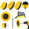 MXTIMWAN 8 Pièces Brosse Nettoyage Perceuse Set, Brosse Rotative Perceuse Nettoyage, Brosse Visseuse Électrique pour Baignoire, Cuisine, Sol, Carreaux, Tapis (Perceuse Non Incluse)