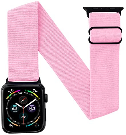 JEMACHE Elastic Arm/Ankle Band for Apple Watch 49/46/45/44mm, 42/41/40mm iWatch Series 11 10 9 8 7 6 5 4 SE Ultra, Sport Strap Unisex Armband/Ankleband