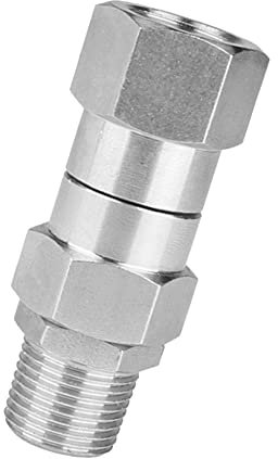 XIAOJUN Giunto Girevole per Rondella Ad Alta Pressione da 1 Pezzo Raccordi per Tubi Flessibili per Rondelle di Pressione da 3/8 di Pollice Lavaggio Auto