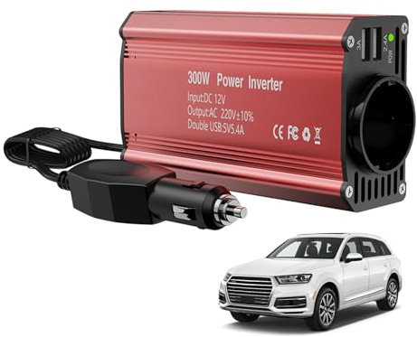 Inverter, Convertitore, Inverter Auto, Trasformatore, 12V a 220 V con 2 Porte USB, Per Auto, Camion Camper