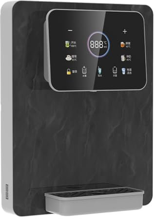 Hot Mains Fed Water Dispenser with Child Lock - Instant Hot Water Purifier for Office & Commercial Use - Touch Screen, Black