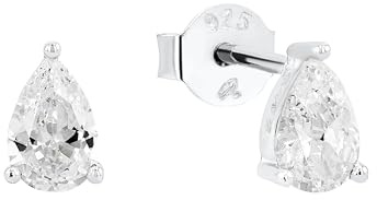 Amor Ohrstecker 925 Sterling Silber Damen Ohrschmuck, mit Zirkonia synth., Kommt in Schmuck Geschenk Box.