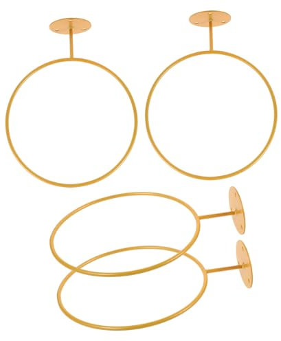 Garneck 4pcs Balls Display Rack Wall Mount Basketball Hanger Sports Balls Holder Wall Mount Rack Home Storage Stand
