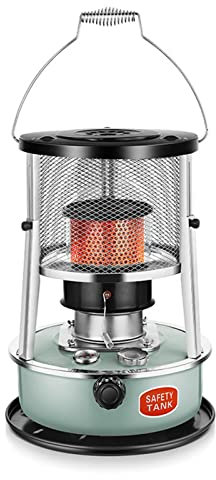 Kerosene Heater for indoor and outdoor use,Multifunctional Kerosene Stove Burner,Portable Convection Kerosene Heater,Non Electric Emergency,Adjustable Flame,for Camping and Fishing (Lake Blue B)