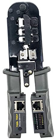 OSALADI Robuste Crimpzange Für Ethernet-kabel 8p 6p Ratschenzange Mit Für /rj12/rj11 Einfach Zu Bedienen Sicher Aus Stahl 468st