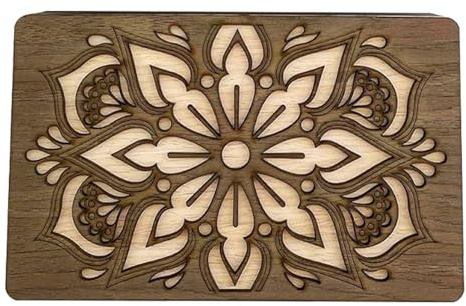 Hogvinnatil Perlen-Organizer-Tablett aus Holz, Perlenschale aus Holz für Schmuckherstellung | Perlensortier-Tablett, Grid Display Perking Supply Organizer Storage mit Deckel für