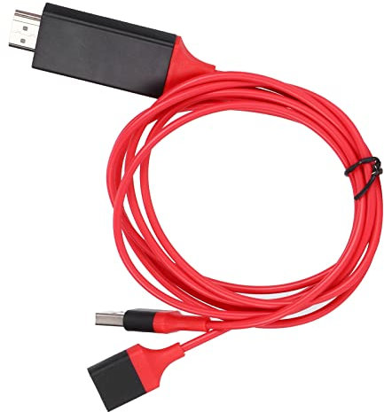 Tihebeyan Teléfono Celular a TV 1080p Cable, Adaptador de Reproducción Digital y de Video para HDTV, 6.6 Pies de Longitud, Admite 3D 1080p 60Hz, para Entretenimiento en el Hogar