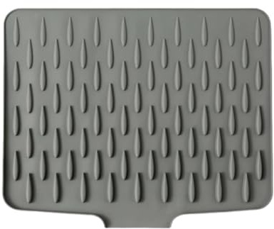 Silicone Dish Drying Mat, No-Spill Silicone Worktop Saver Folding Draining Board Mat Non-Slip Mat for Drip-Free Drying for Kitchen Counter Sink Table Toy Gift for All (D)