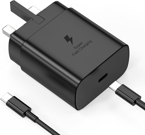 45W Super Fast Charger Compatible with Samsung, Type-C Charger Cord 1.8M | with Android Phone Charger Fast Charging Block for Galaxy S25/S25Ultra/S25+/S24Ultra/S24/S24+/S23 Ultra/S23/S22/S20/S21