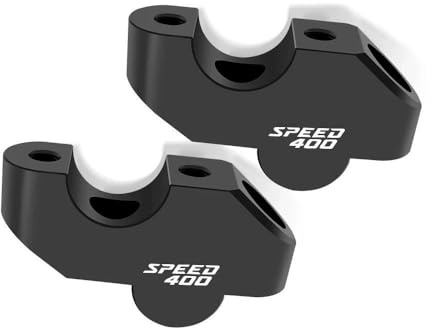 Motorcycle Handlebar Risers For Triumph Speed 400 Scrambler 400X 2024 2025 Premium Pull-Back Handle Bar Increasing Height Clamp Mount 1 pair (Speed400)