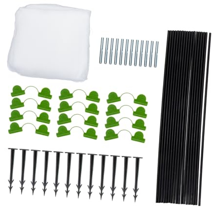 Alasum Arceaux de Jardin Filets de Protection pour Rangées de Plantes Kit Arceaux et Filets pour Potager Surélevé Protections pour Plantes