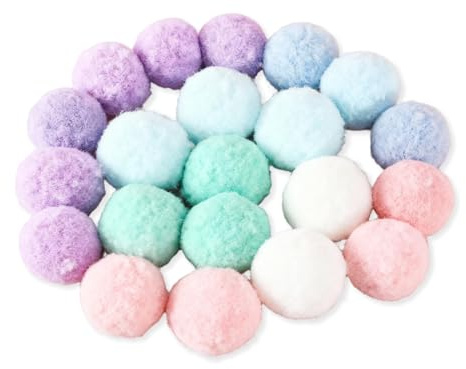 DOKRIN Balles pour chats 20 balles de jeu pour chat, souples et larges de 4 cm, adaptées aux chatons, pour une utilisation en intérieur et interactive, balles de dressage (couleurs aléatoires).