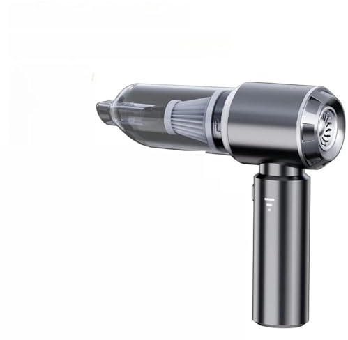 Aspirateur de voiture haute puissance, portable, sans fil, moteur sans balais, dépoussiéreur puissant for appareils électroménagers(Gun Grey 2HEPA)